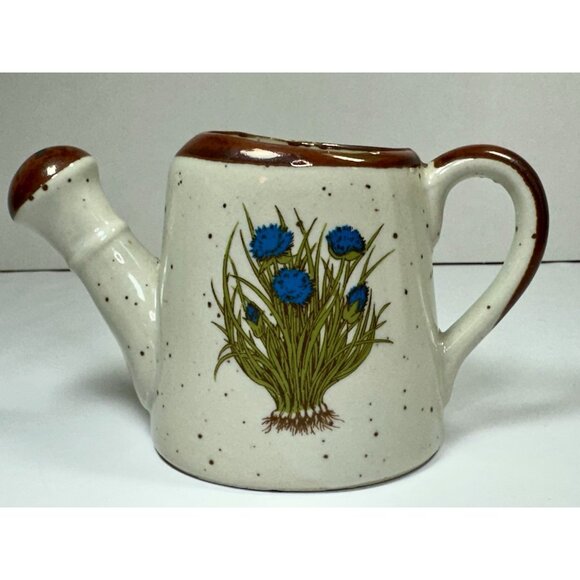 Takahashi Watering Can Planter Japan San Francisco Floral Speckled Stoneware 3.5 - Picture 15 of 16